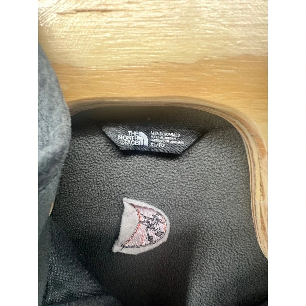 The North Face Men's Grey Heathered Fleece Jacket Full‎ Zip Size XL